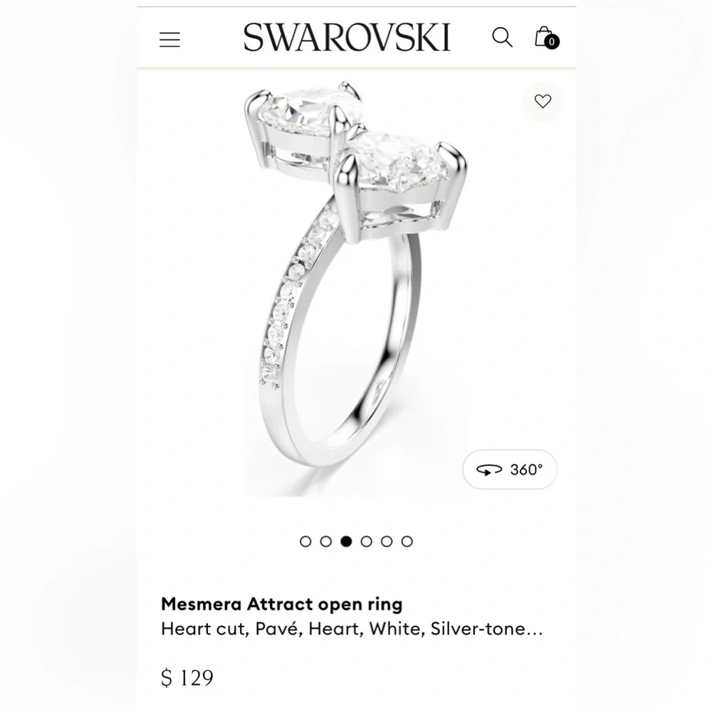 Swarovski Mesmera Crystal Ring - Picture 7 of 9